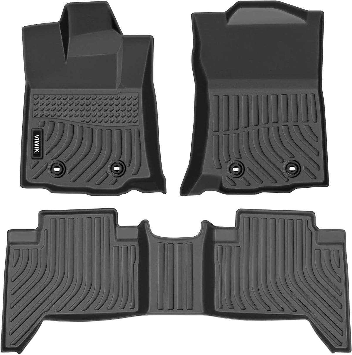 Black TPE Car Floor Mats Full Set P77444