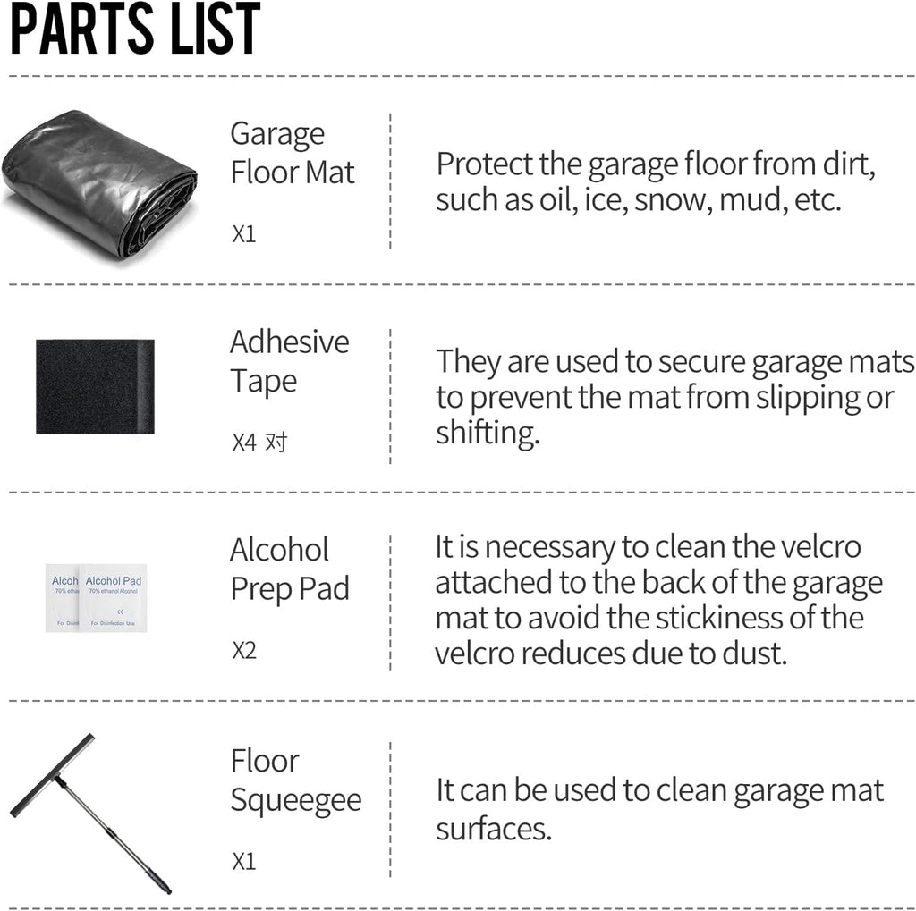 Non-Slip Waterproof Garage Floor Mat T5735