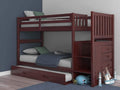Twin Over Twin Bunk Bed with Trundle C97551