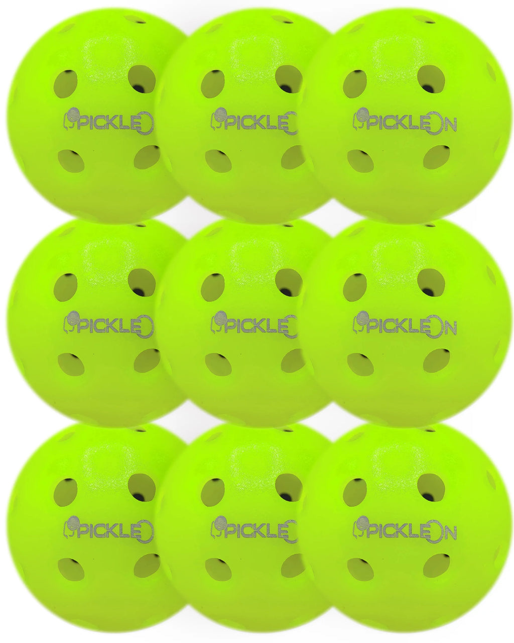 Neon Green 40 Holes 25 Pack Outdoor Pickleball Balls J181293