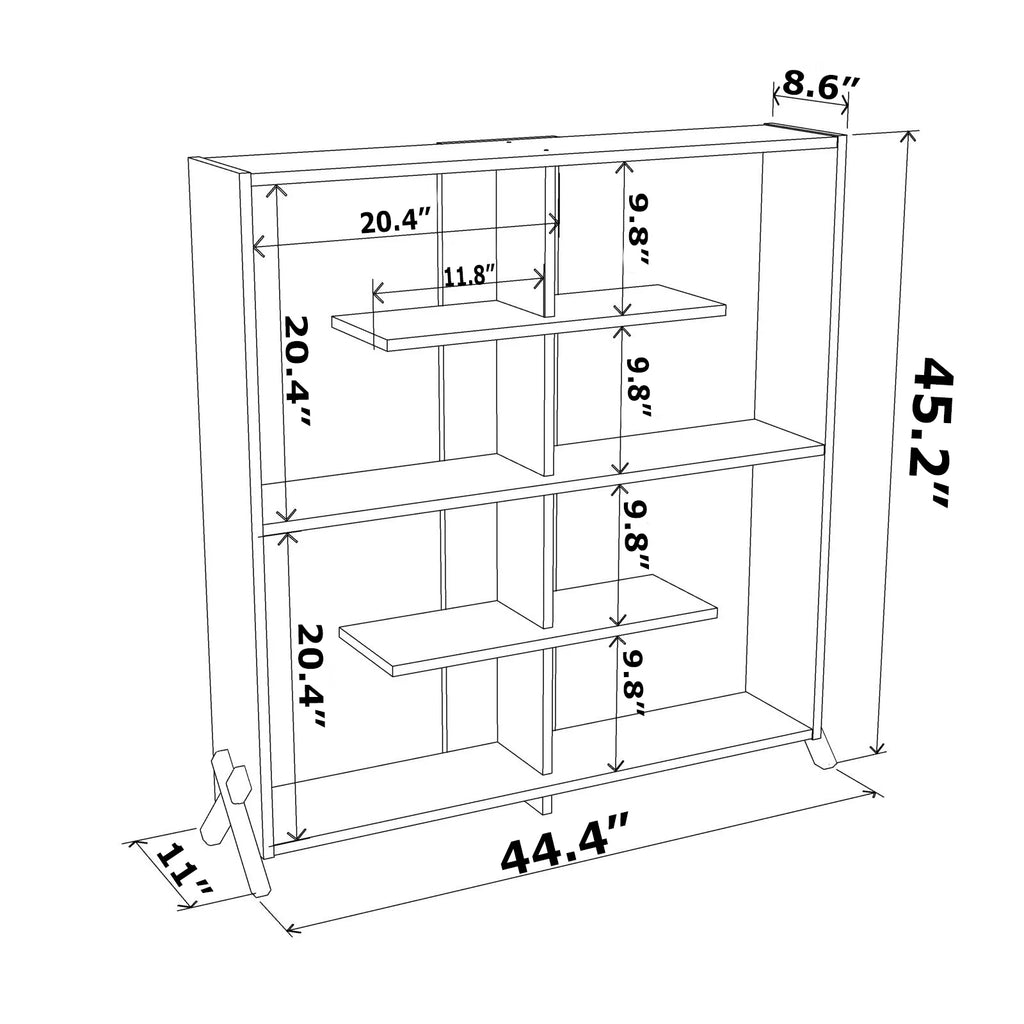 4 Tier Wood Bookshelf O99372