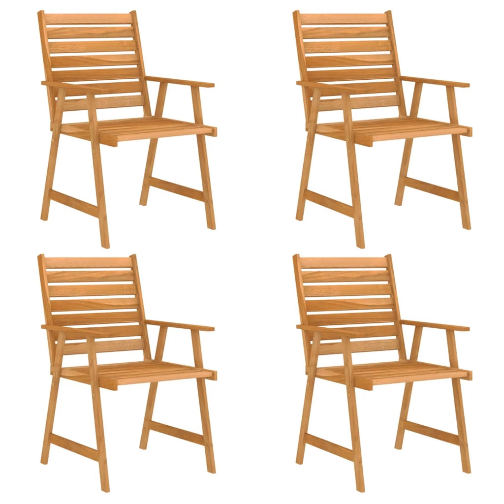 5 Piece Acacia Wood Patio Dining Set A209746