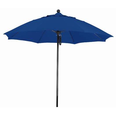 9& Market Umbrella Olefin Pacific Blue Matted Black A43849