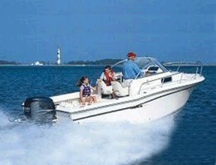 Semi-Custom Boat Cover for Walk-Around Cuddy Cabin Boats with Outboard Motor Y1241