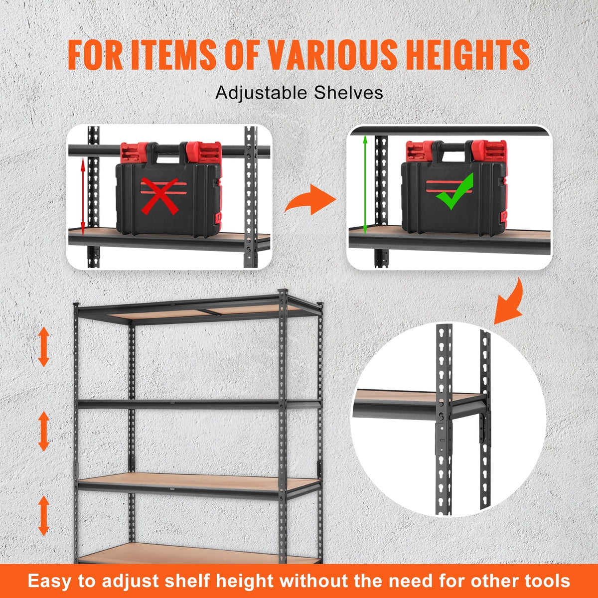 5-Tier Adjustable Storage Shelving Unit K7300
