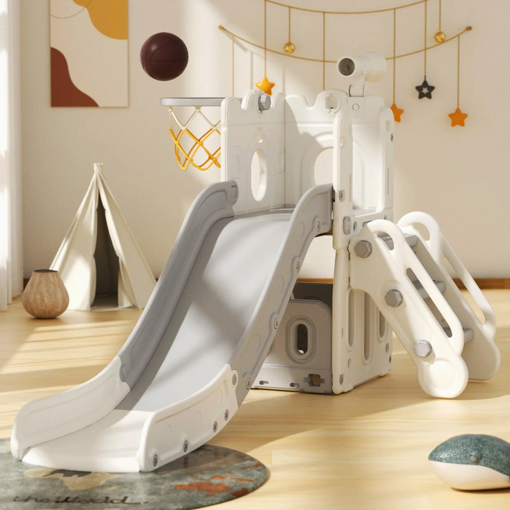 Toddler Slide Set with Basketball Hoop and Ball Z16809