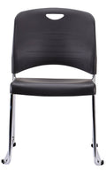 Black Plastic Guest Chair B9646