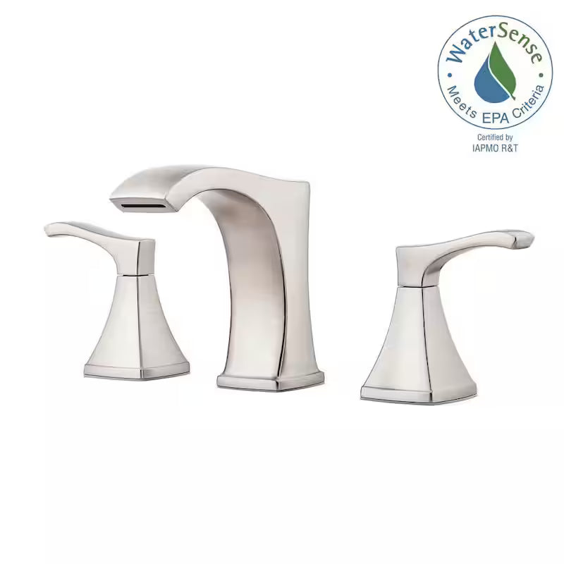 8 in. Widespread 2-Handle Bathroom Faucet Brushed Nickel X204