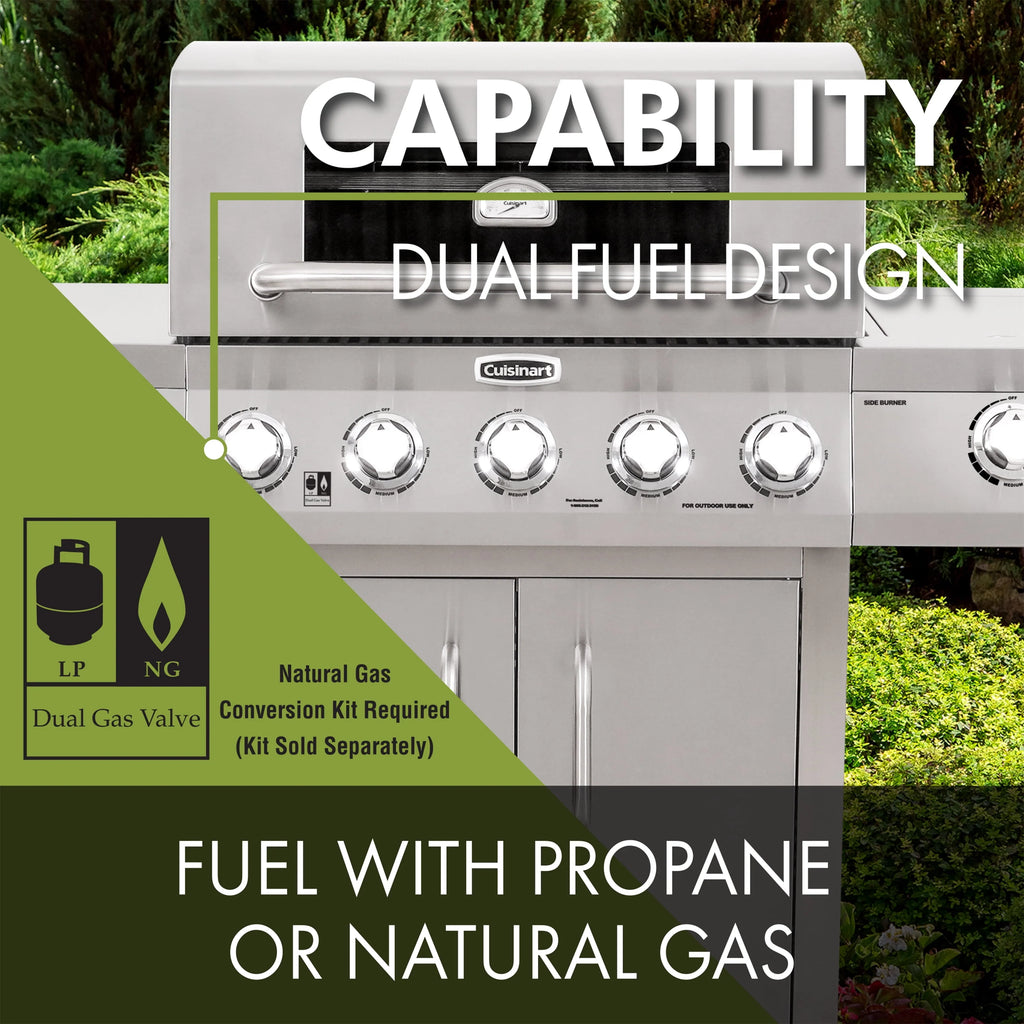 5-Burner Dual Fuel Gas Grill O887162