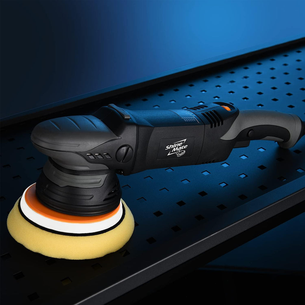 6 Inch Corded Dual Action Polisher with 4 Polish Pads I345347