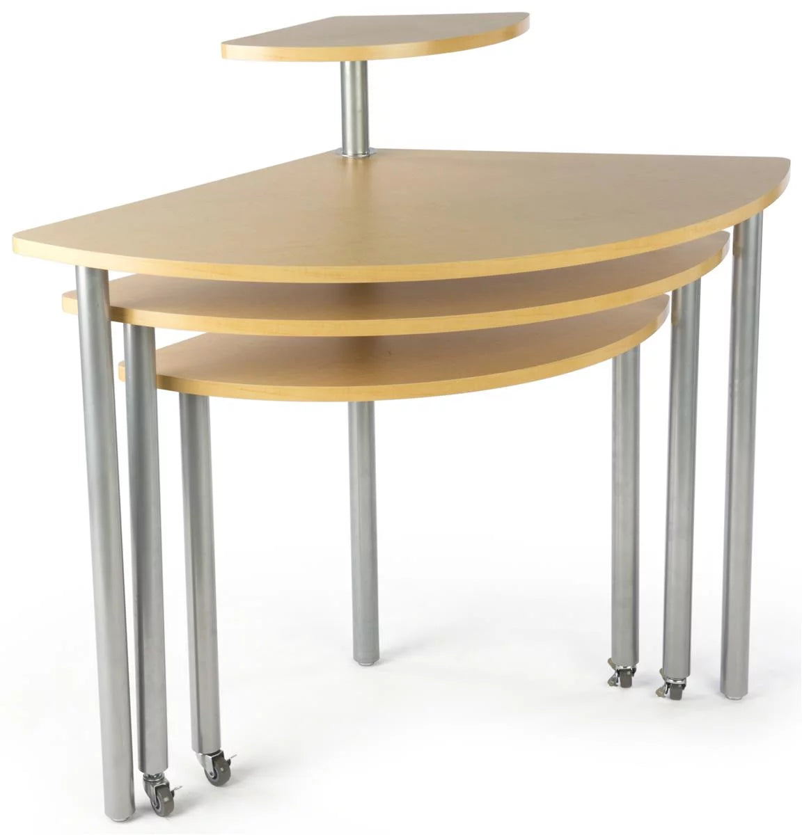 4 Tier Steel and Wood Display Table E286