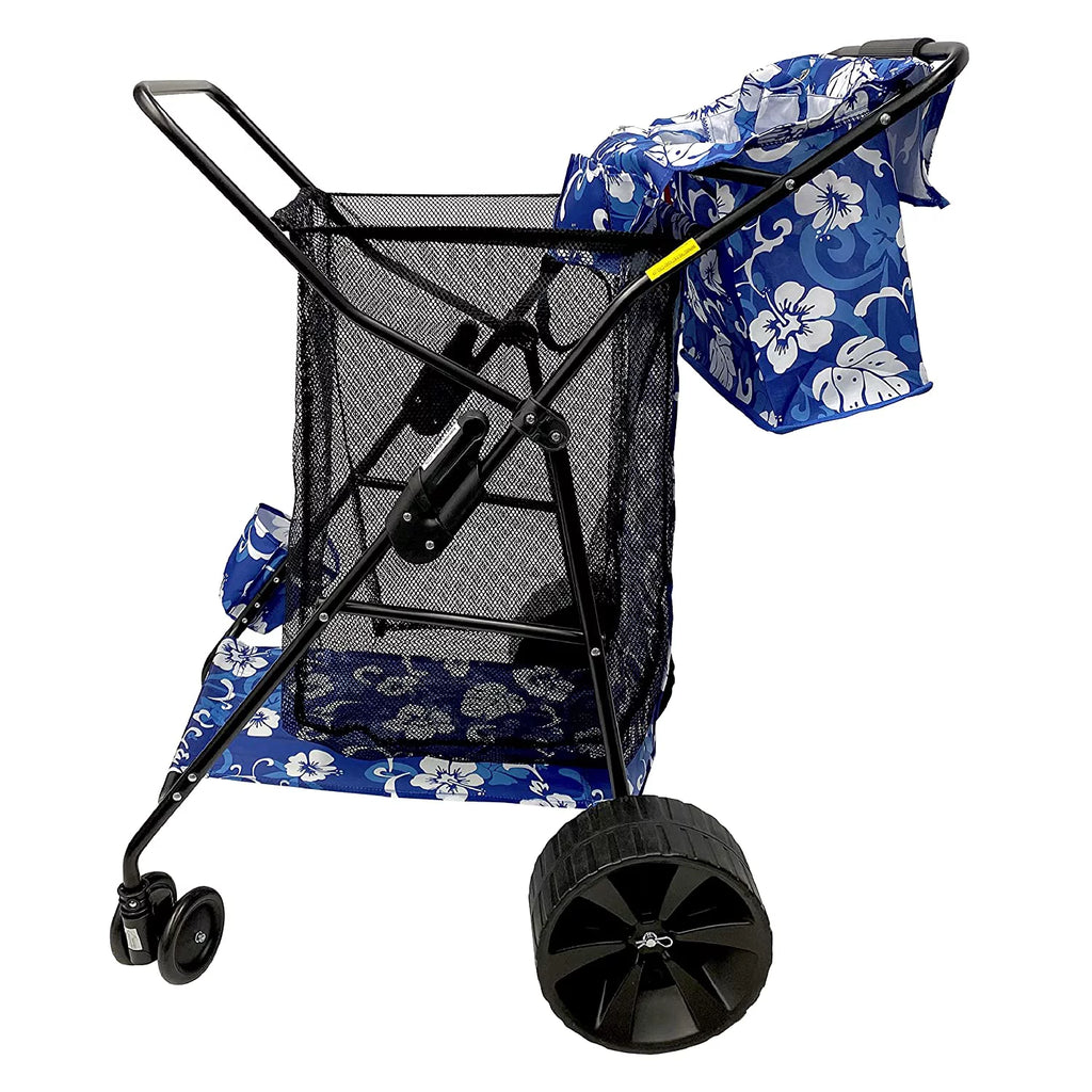 Heavy Duty Folding Beach Wagon Cart with Sand Wheels L904