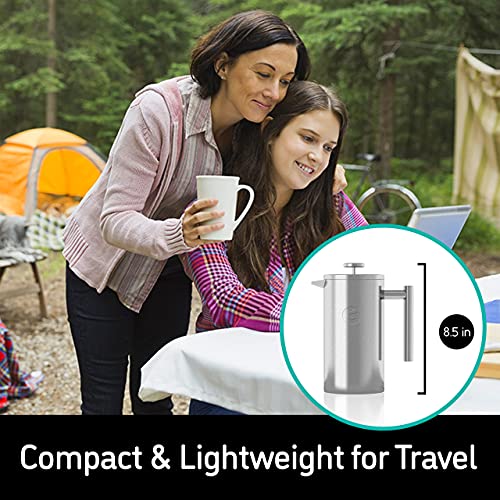 34oz Double Insulated Stainless Steel French Press H179167