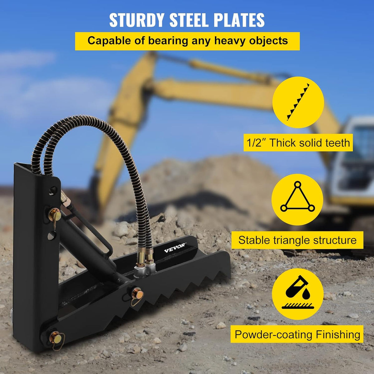 21 inch Hydraulic Backhoe Thumb Attachment with Cylinder O98822