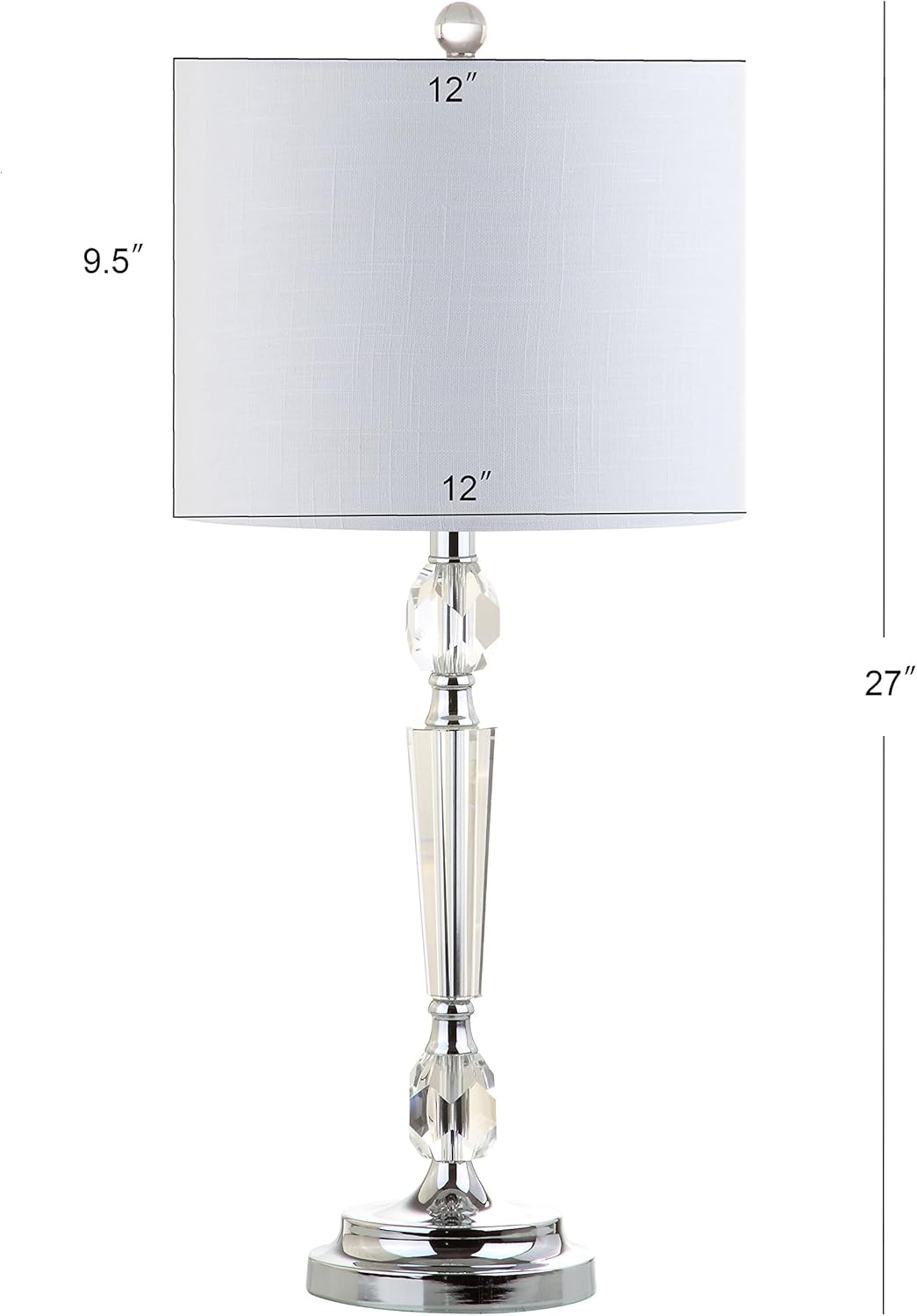 Clear Crystal LED Table Lamp Set of 2 T70037