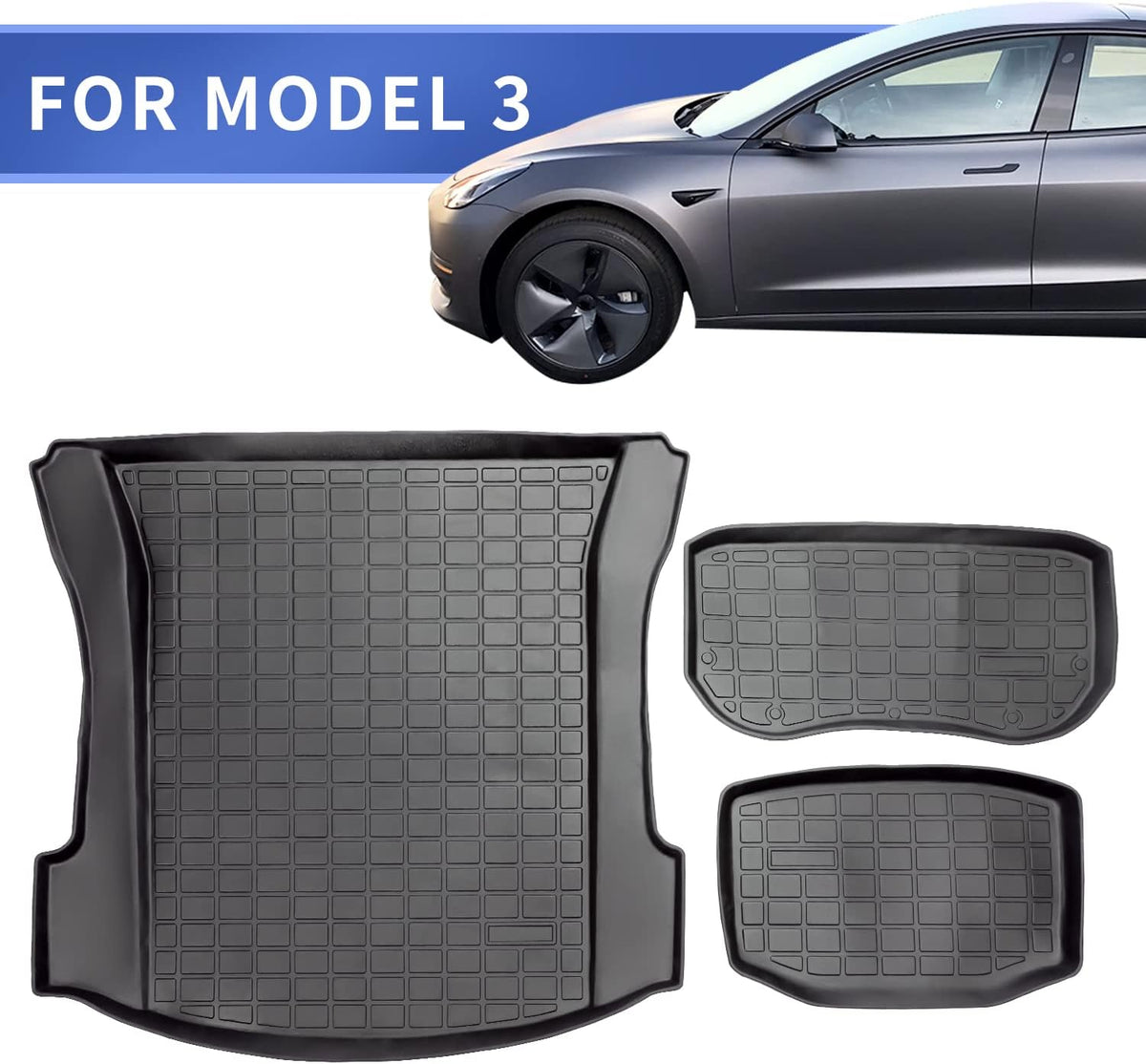 Trunk Mat Cargo Liner 3PCS TPE R443