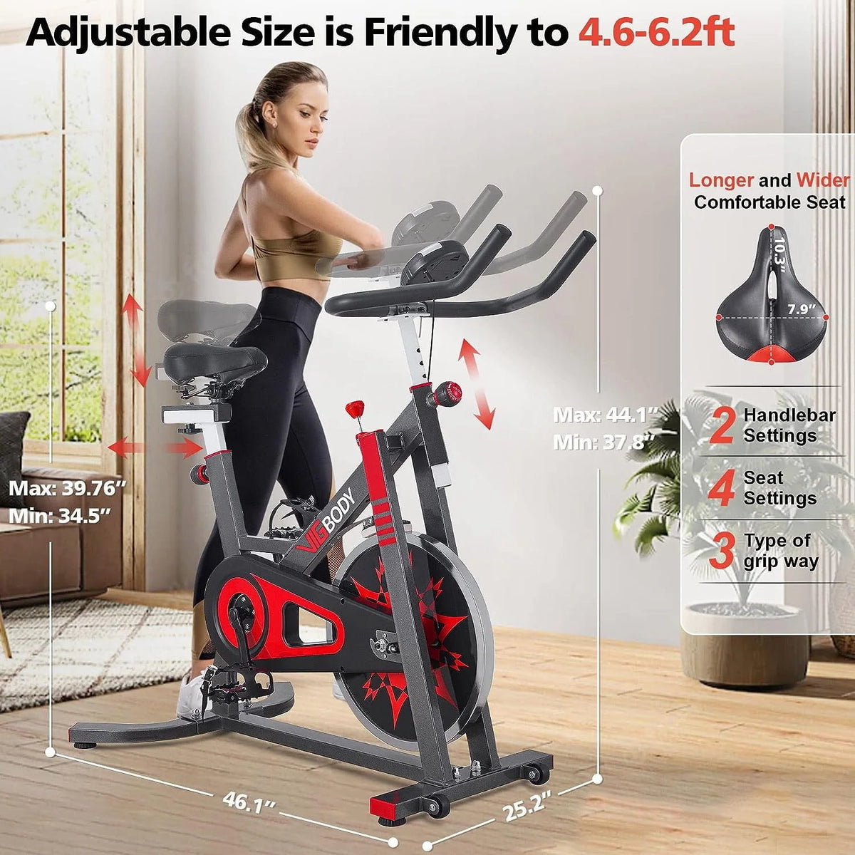 Exercise Bike Stationary Indoor Cycling Bicycle R601581