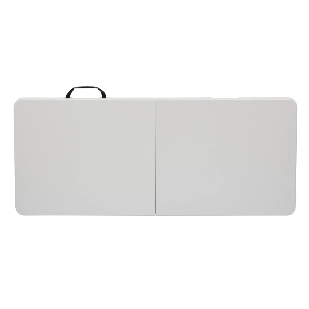 5-Foot White Folding Table Y68231