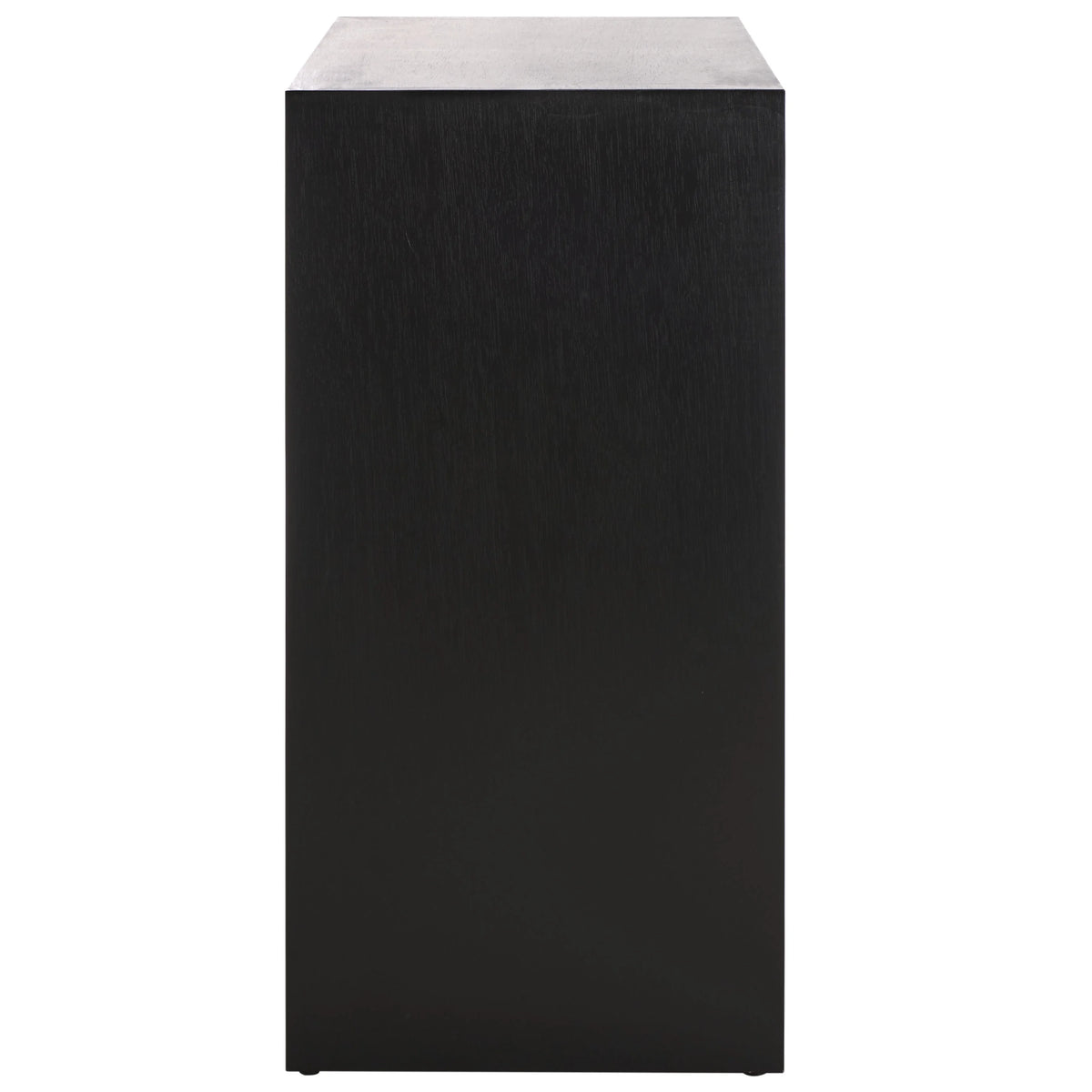 Black Wood Console Table with Drawer V235
