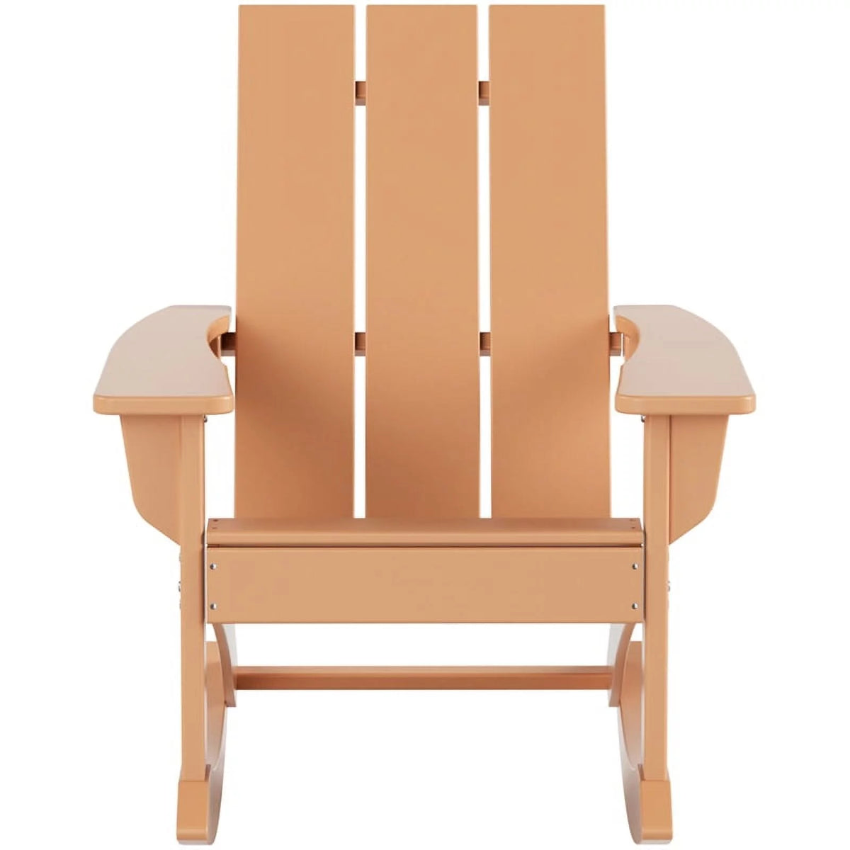 Teak Plastic Outdoor Rocking Chairs Set of 4 B718
