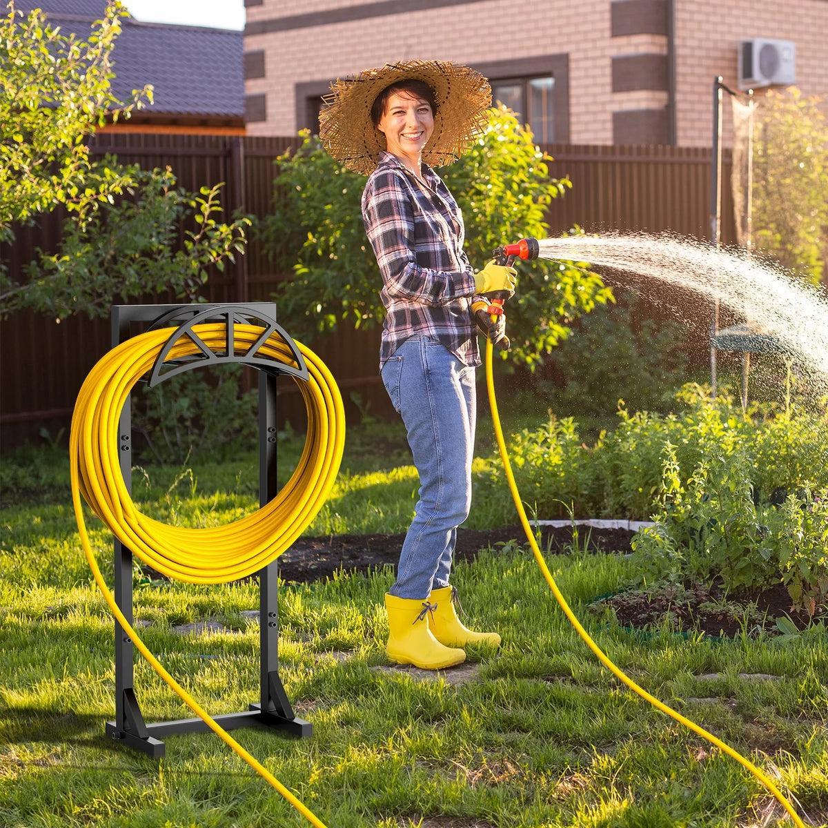 Freestanding Heavy Duty Metal Hose Holder Y7630