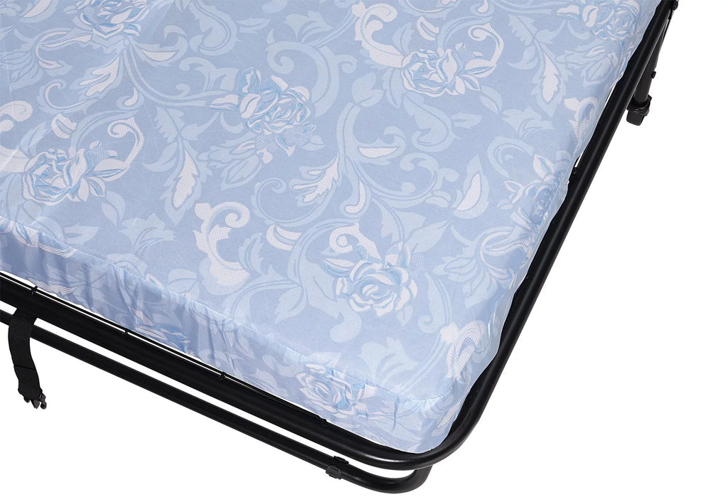 Folding Rollaway Guest Bed with 5 Inch Mattress, Twin E627
