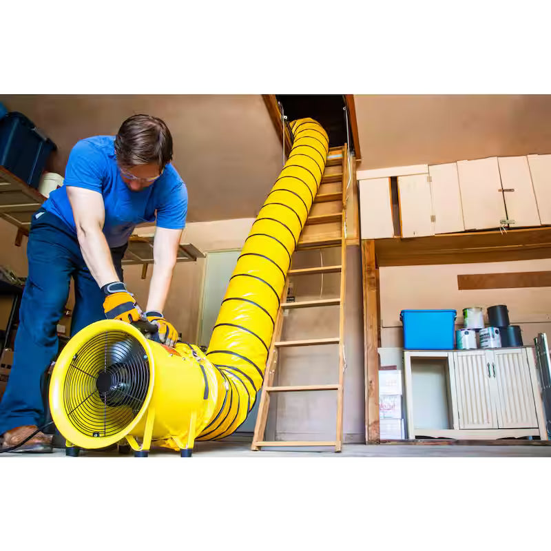 2 Speed Portable Confined Space Ventilator with Hose D959