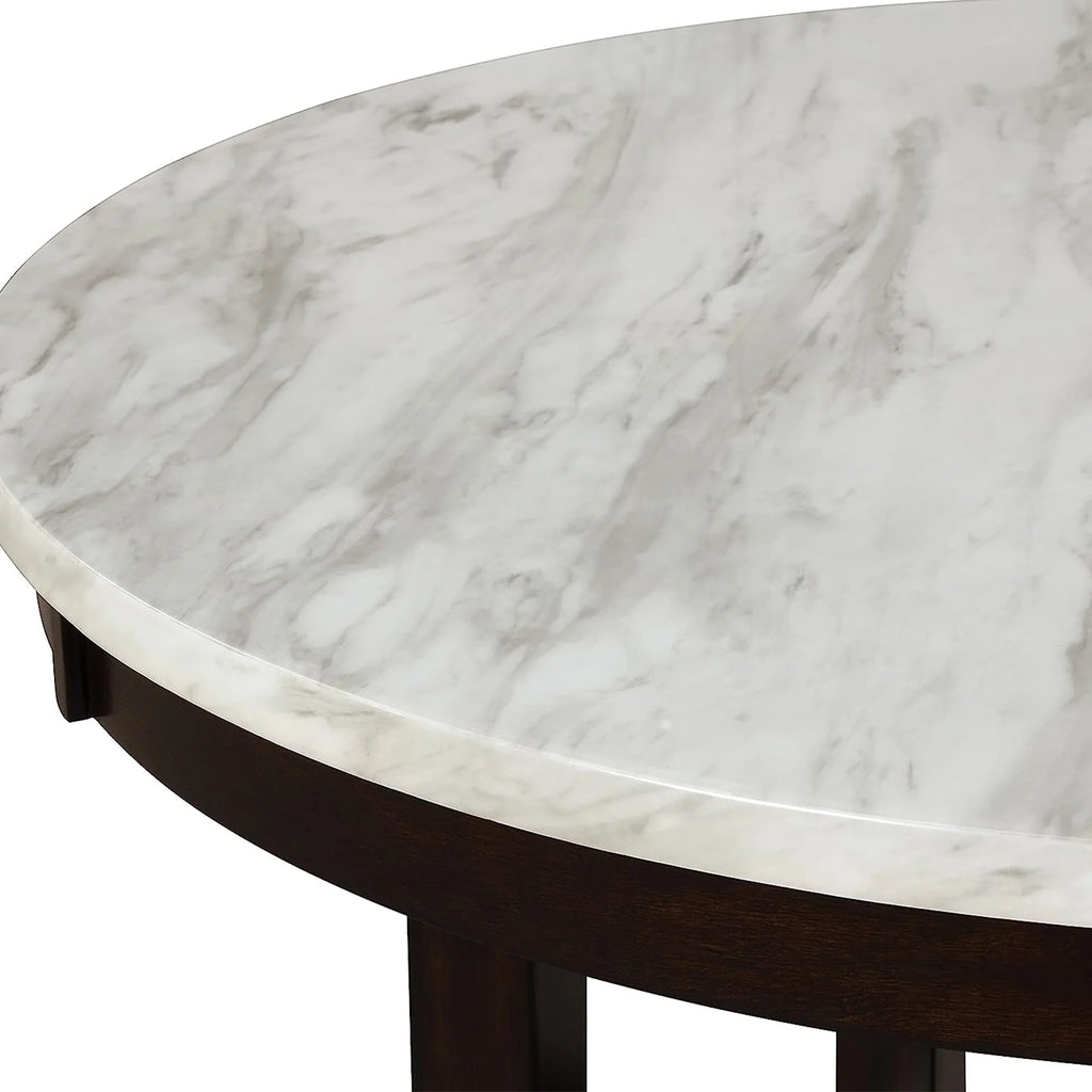 Round Faux Marble Counter Table H8767
