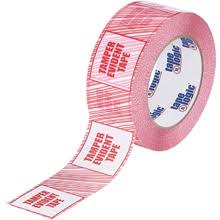 Security Tape, 3x22 x 110 yds, Red/White, 24/Case K81347