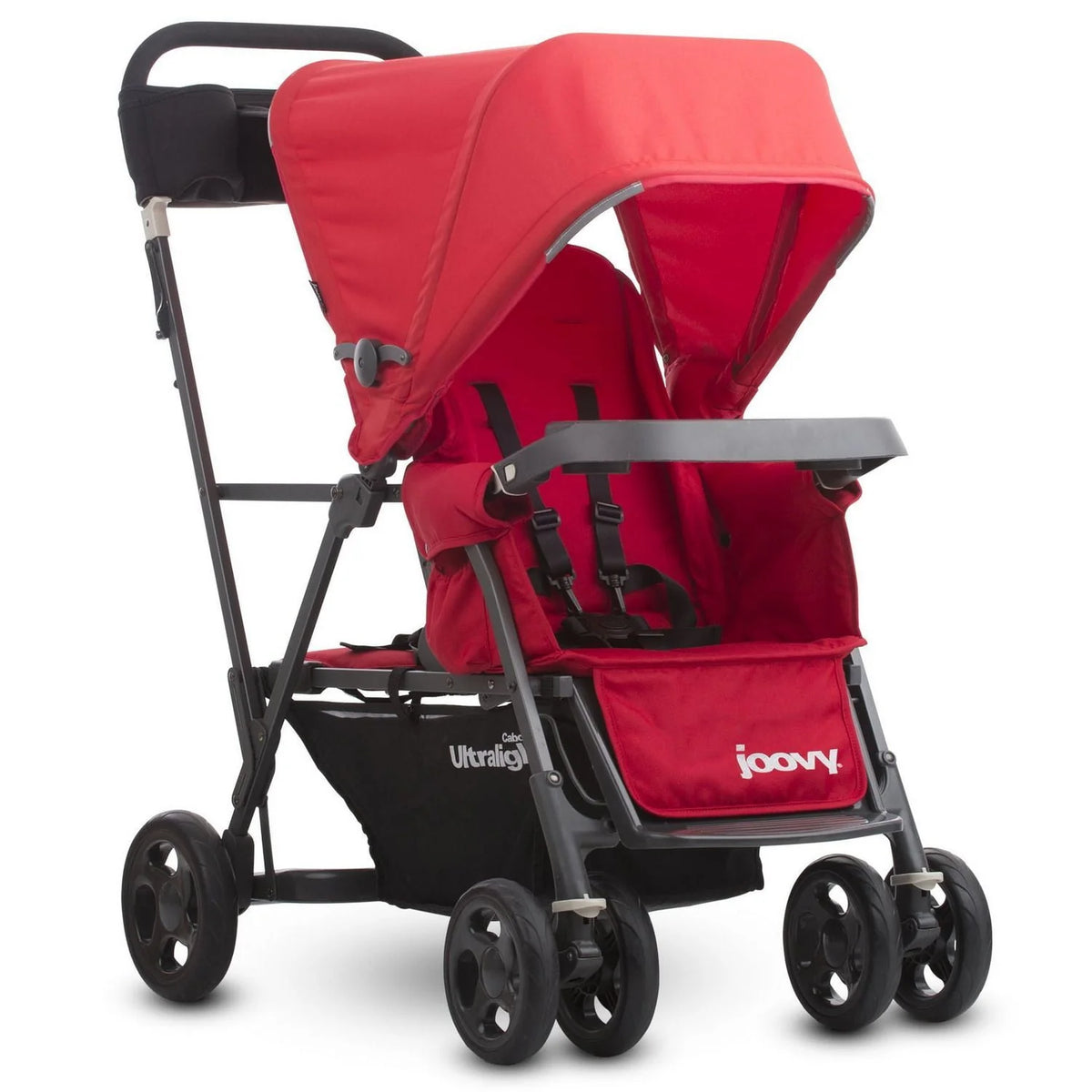 Black Stand-On Tandem Stroller V981125