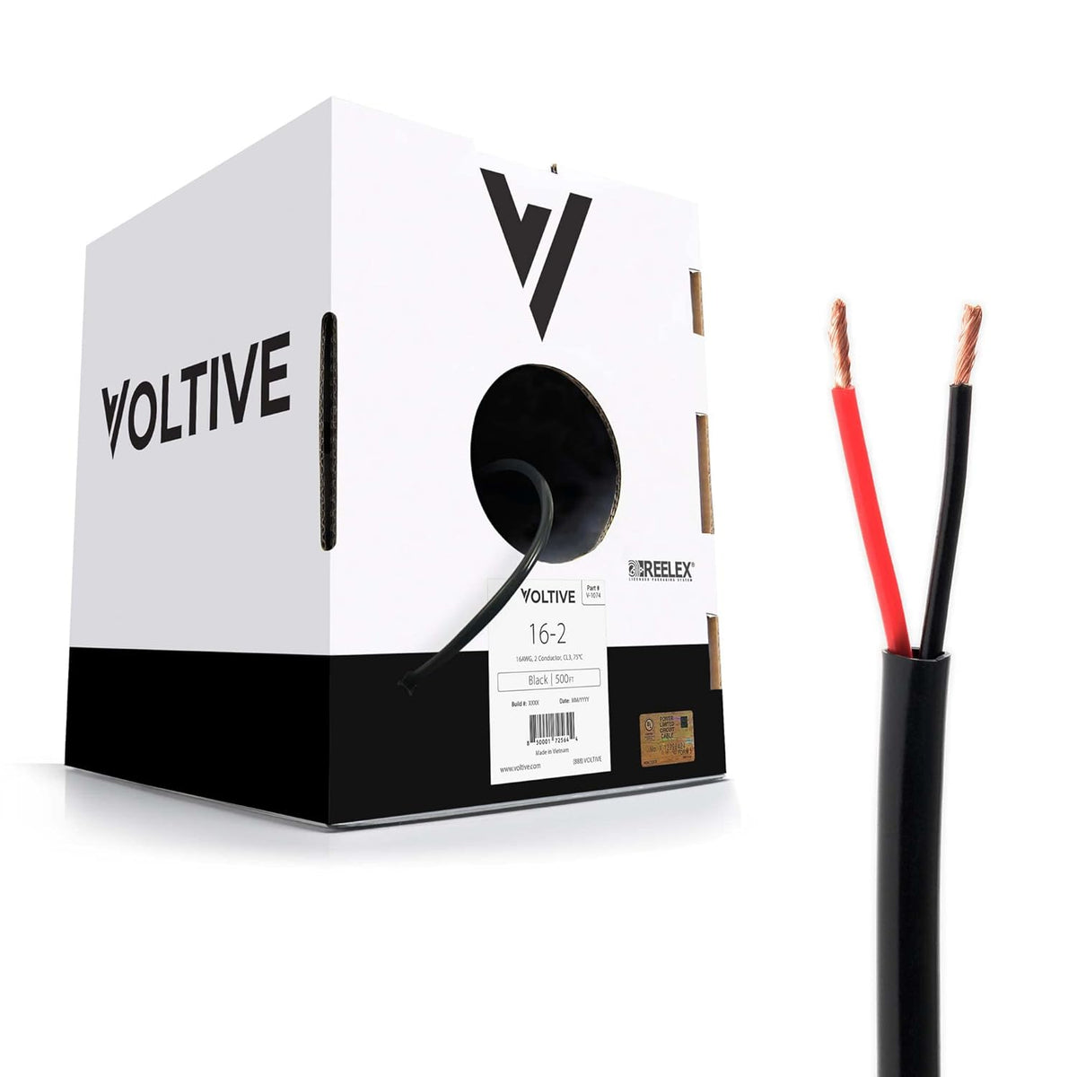 14 AWG 2 Conductor Oxygen-Free Copper Speaker Wire White K749
