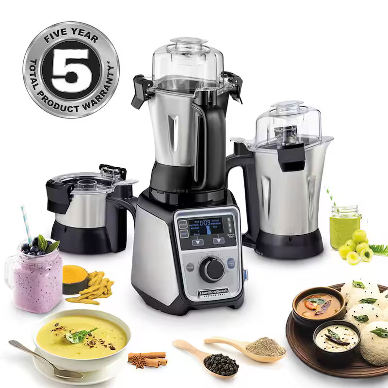 13-Speed Stainless Steel Countertop Blender with 3 Jars O150911