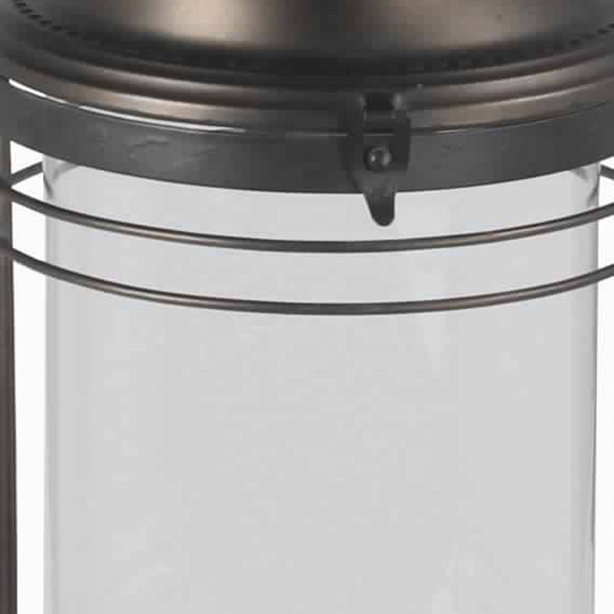 Bronze Metal Glass Candle Lantern V586044