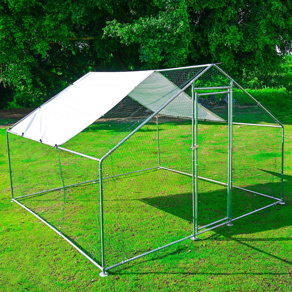 Extra Large Metal Chicken Coop 10 x 10ft M85144