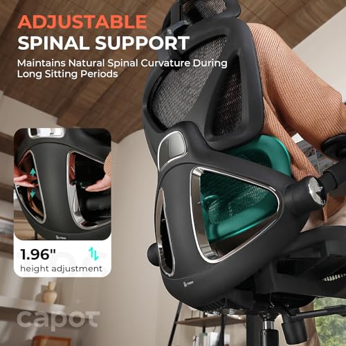 Ergonomic Mesh Office Chair, High Back Desk Chair 400lbs, 4D Flip-up Arms F7246