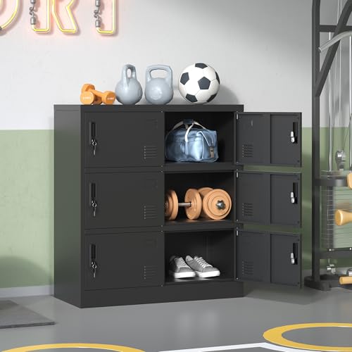 9 Door Metal Storage Locker with Locks R678