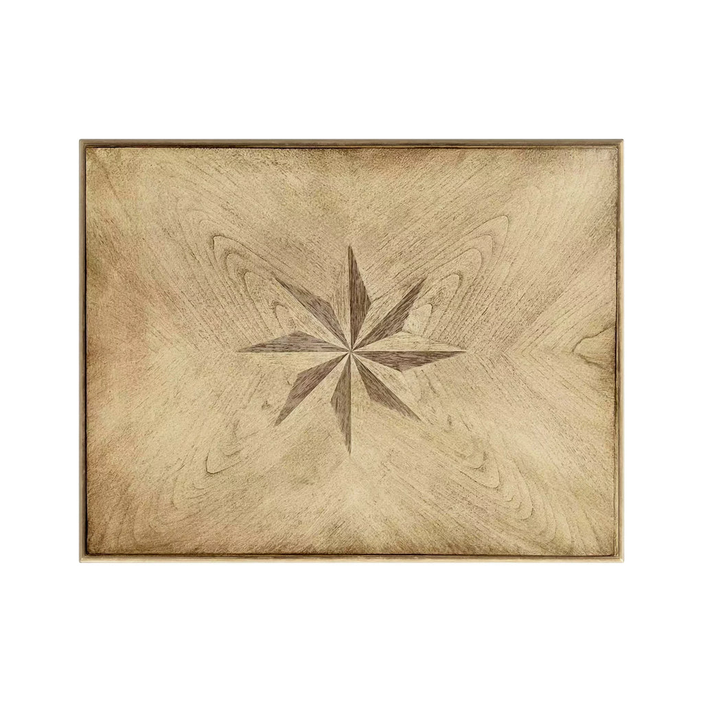 Solid Wood Inlay Accent Table Y92789