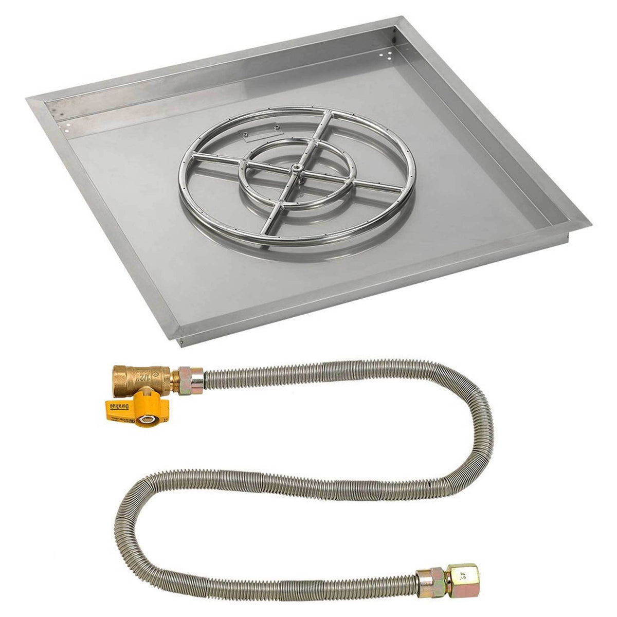 30x22 Stainless Steel Drop-In Pan with Match Light Kit Q3180