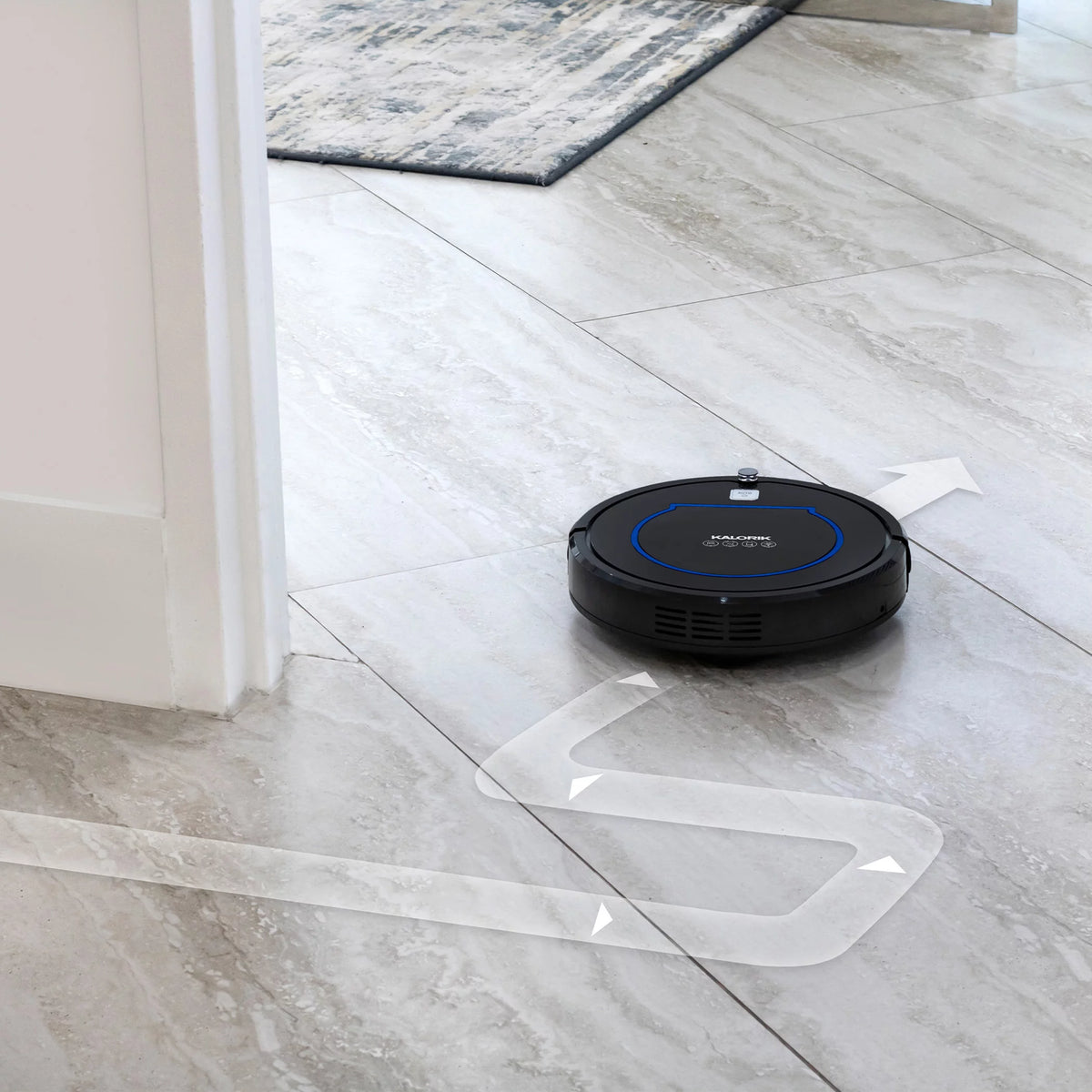Black and Blue Robot Vacuum O51768