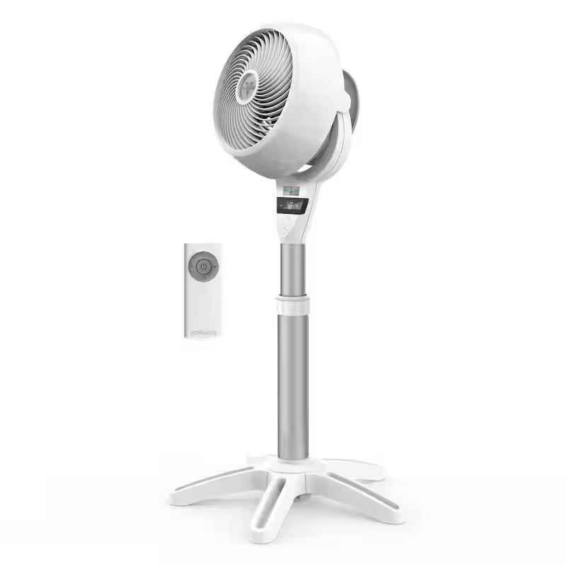 White Variable Speeds Pedestal Fan with Remote Control X948
