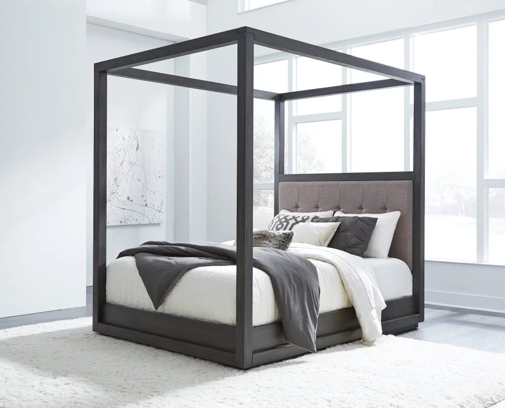 Cal King Canopy Bed J4791