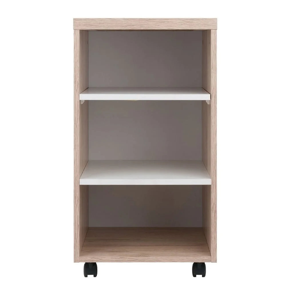 Two-Tone Open Shelves Storage Cabinet Z5540