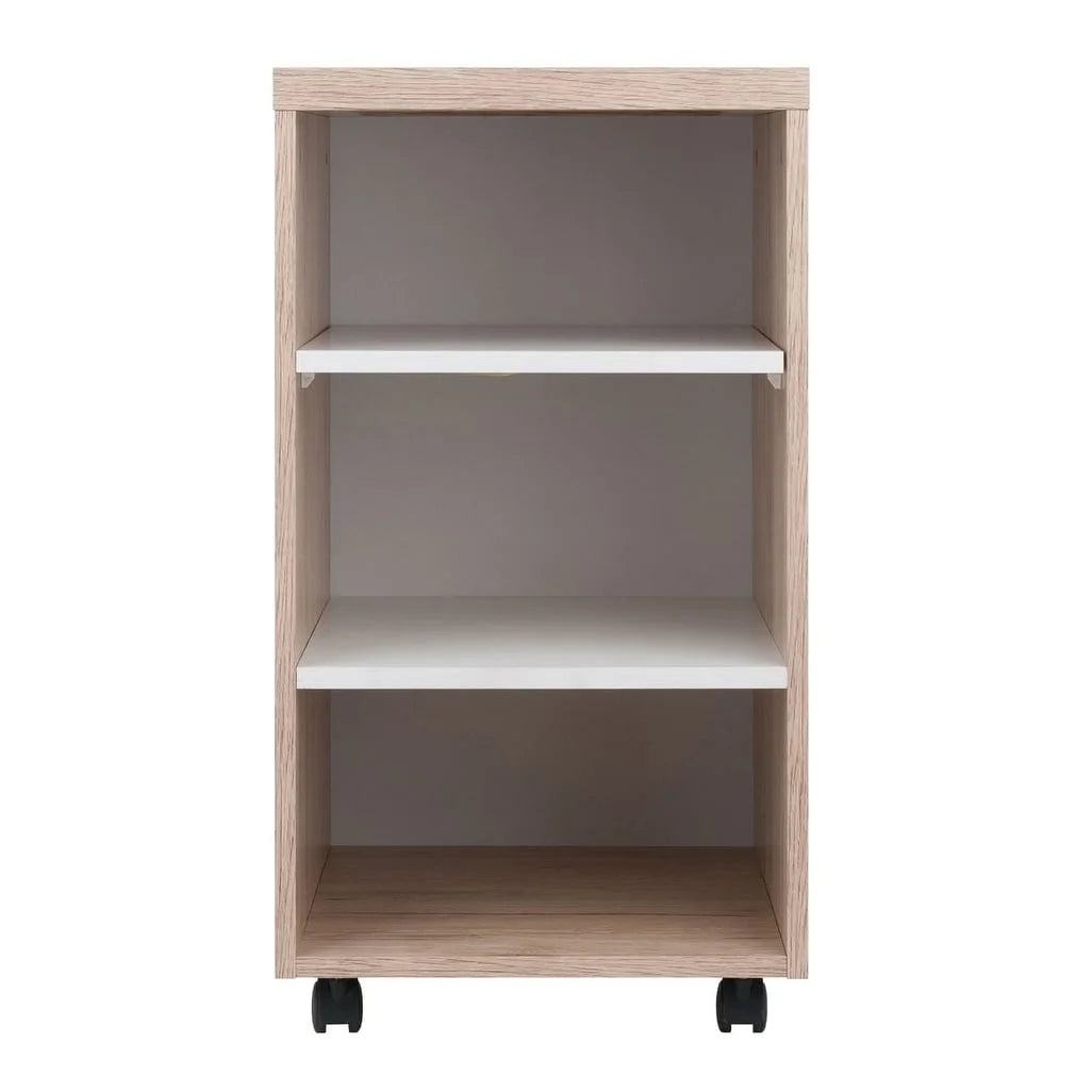 Two-Tone Open Shelves Storage Cabinet Z5540