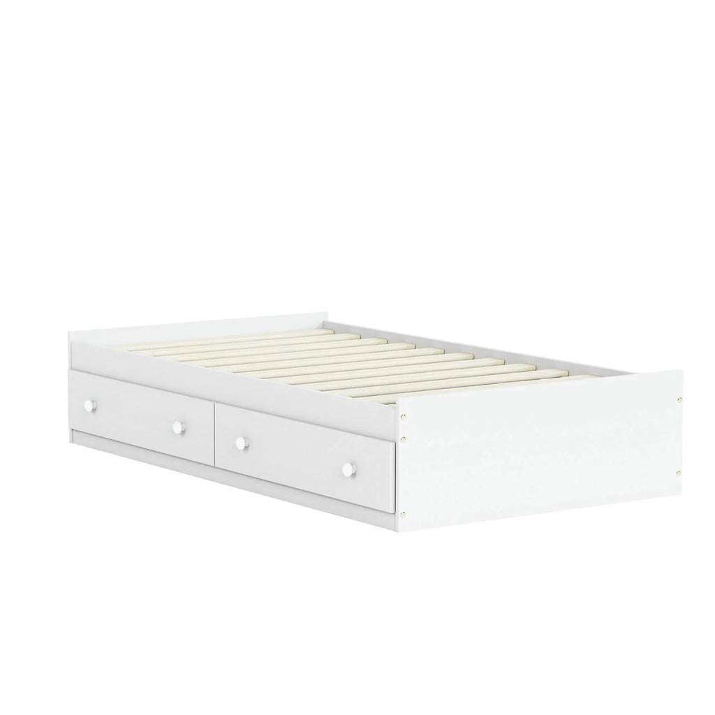 Solid Wood Twin Size Storage Bed with Drawers I51243