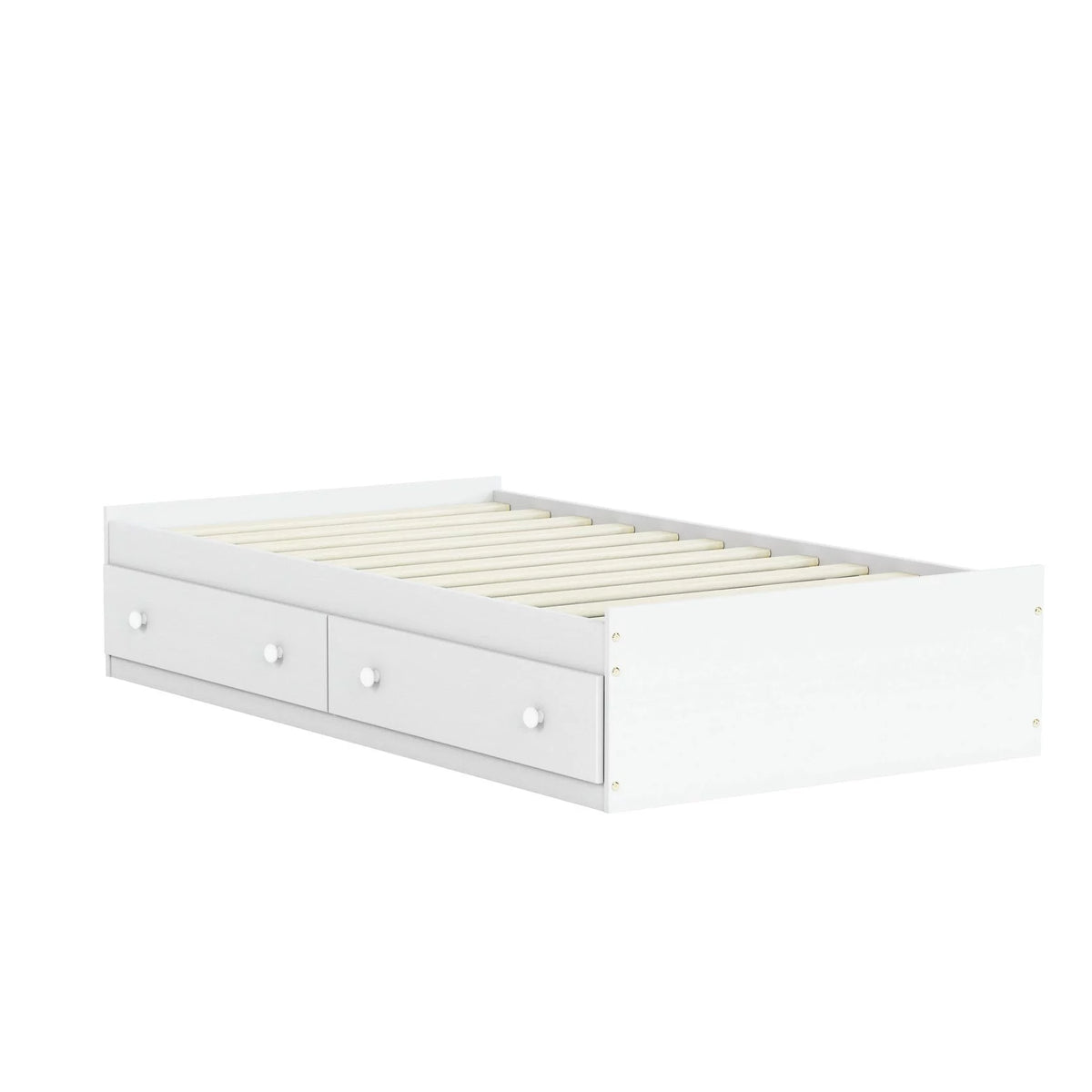 Solid Wood Twin Size Storage Bed with Drawers I51243