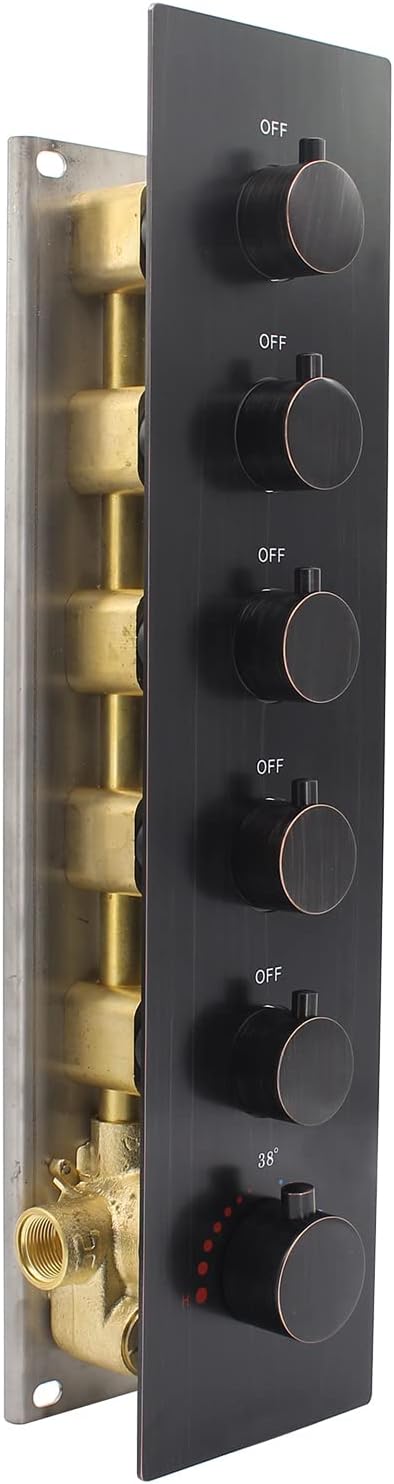 3-way Brass Thermostatic Shower Valve Y755