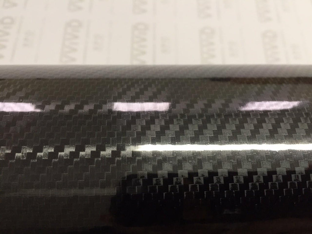 High Gloss Black Carbon Vinyl Wrap Film 2ft x 5ft Pack of 2 A571