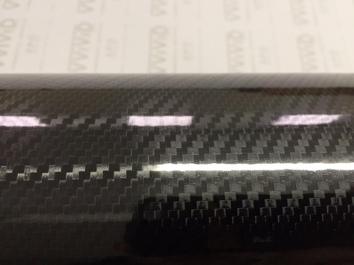 High Gloss Black Carbon Vinyl Wrap Film 2ft x 5ft Pack of 2 A571