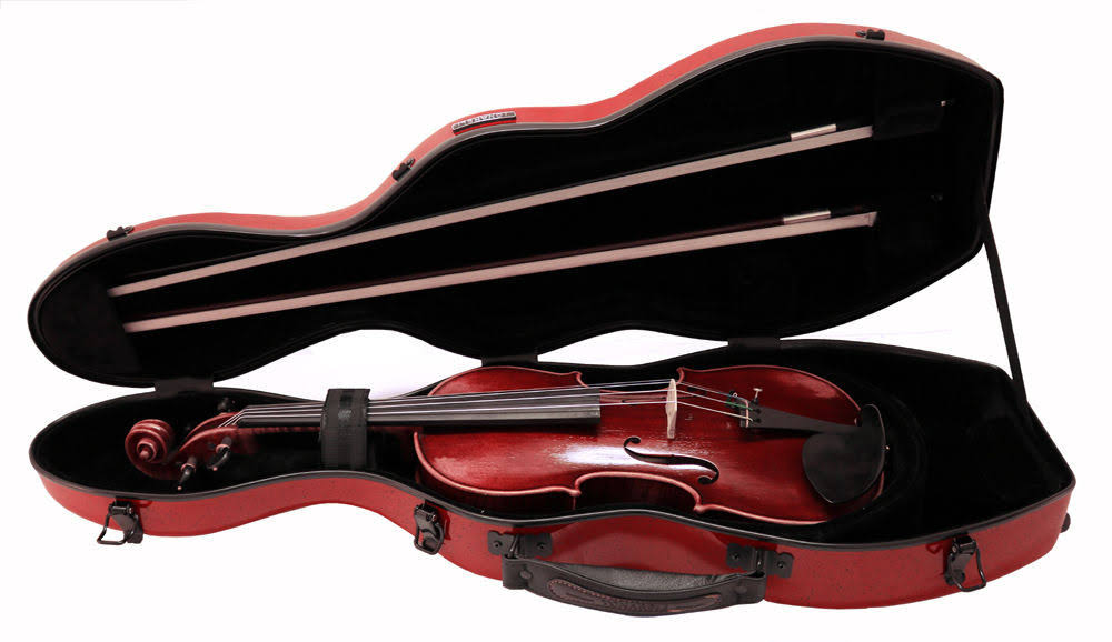 Red 4/4 Fiberglass Violin Case H741004