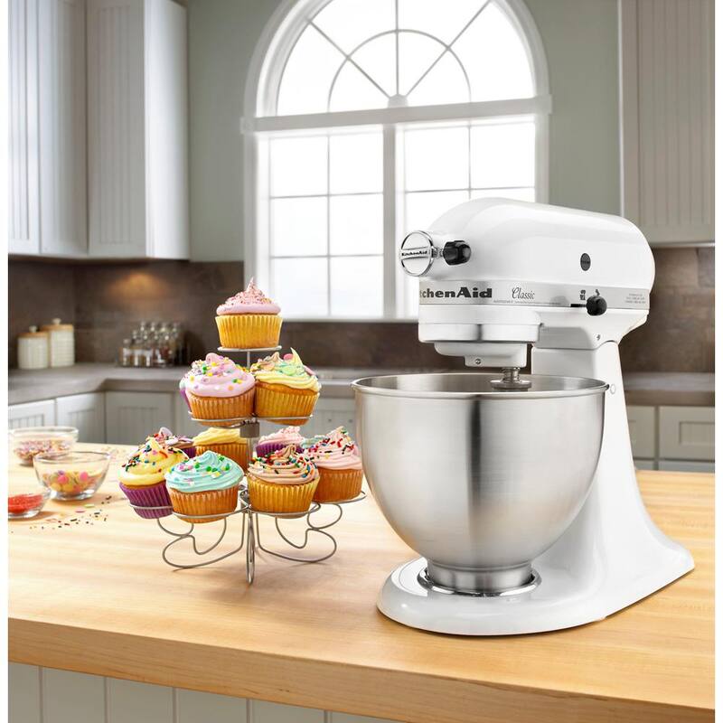 4.5 Qt. 10-Speed White Tilt-Head Stand Mixer T4110